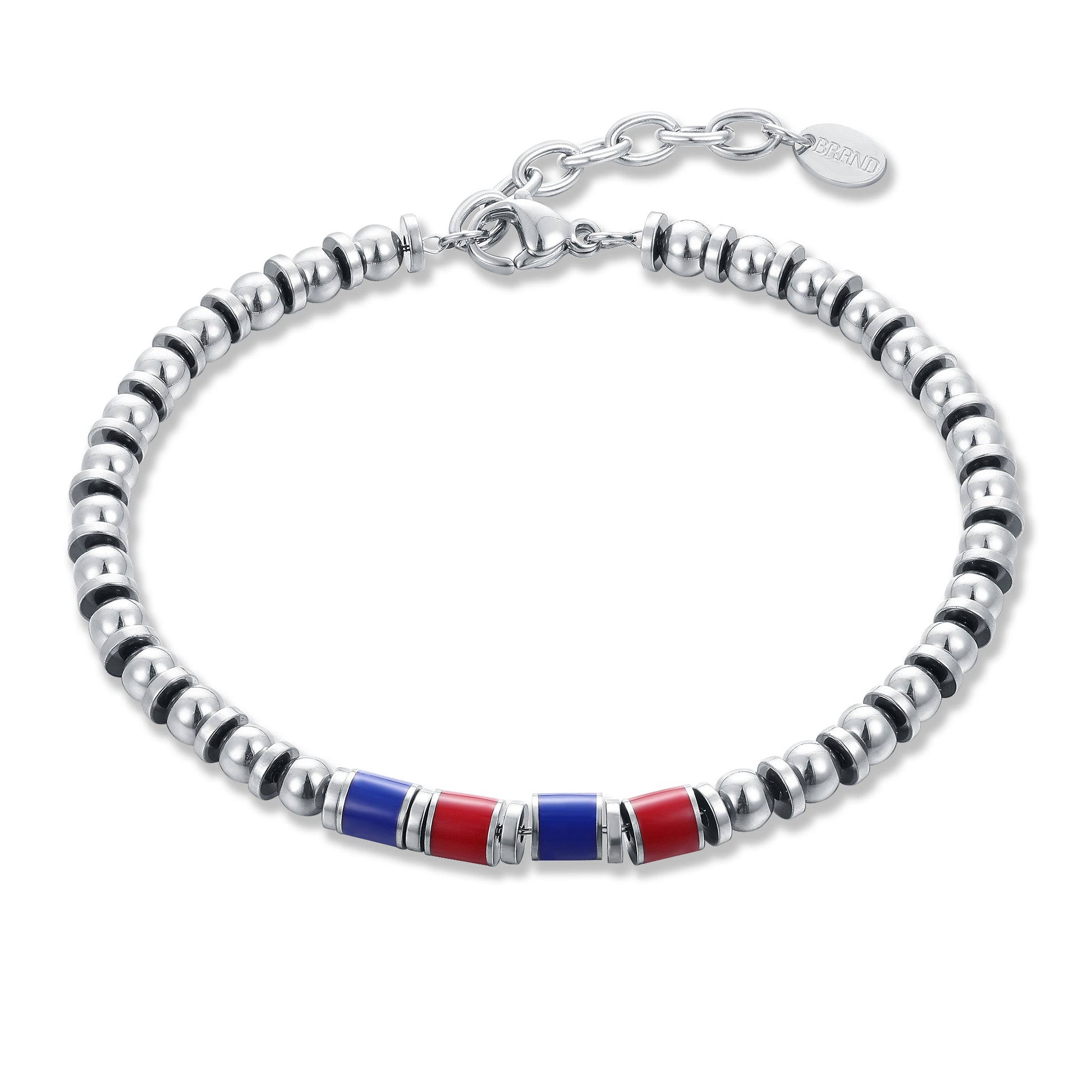 Bracciale Bologna o Cagliari Rossoblu Uomo e Bambino in acciaio inox - Brand Gioielli