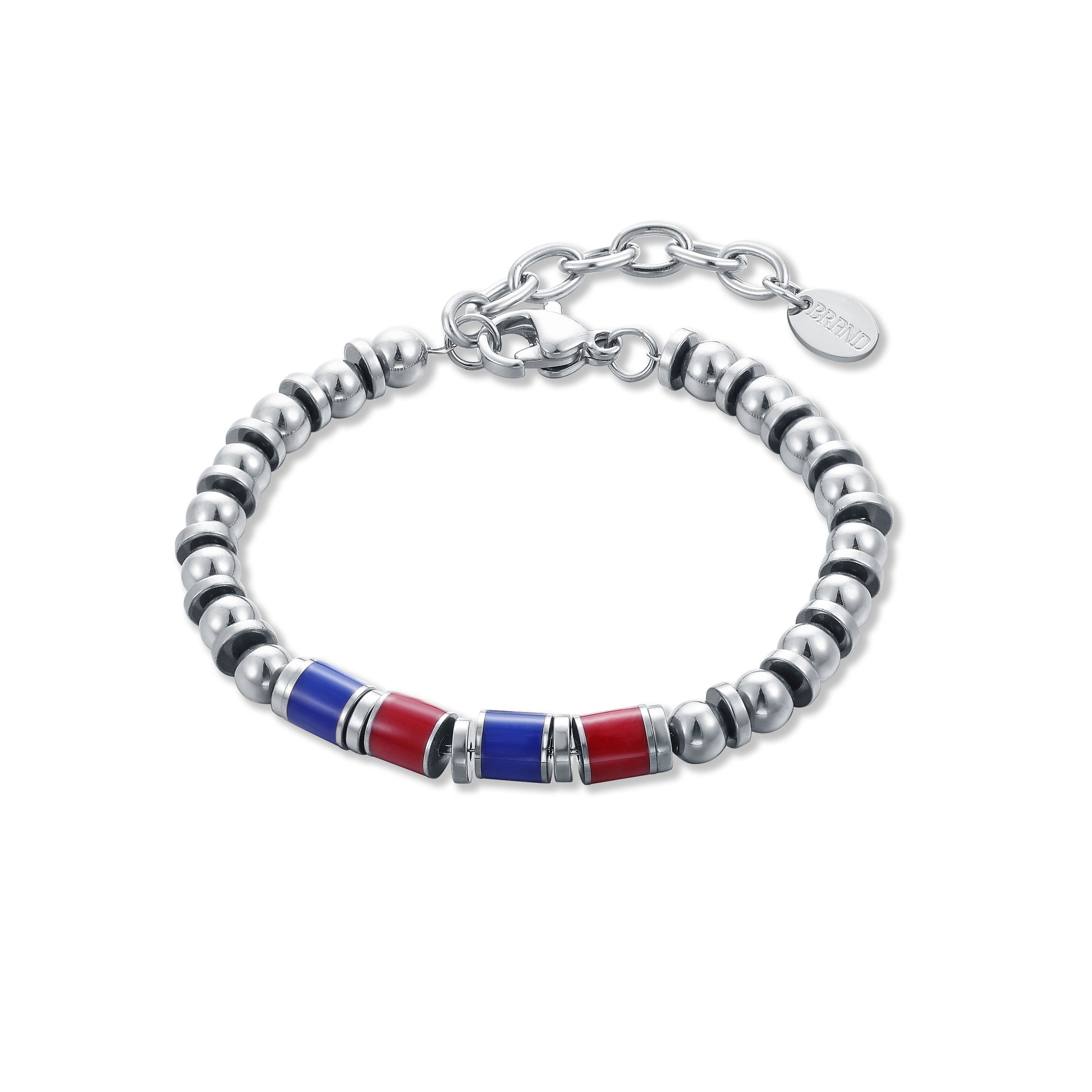Bracciale Bologna o Cagliari Rossoblu Uomo e Bambino in acciaio inox - Brand Gioielli