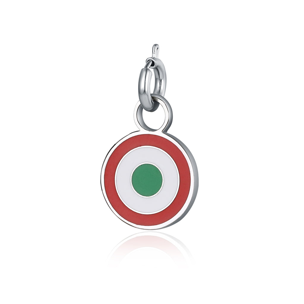 Charm Coppa Italia Serie A ciondolo in acciaio inox - Brand Gioielli