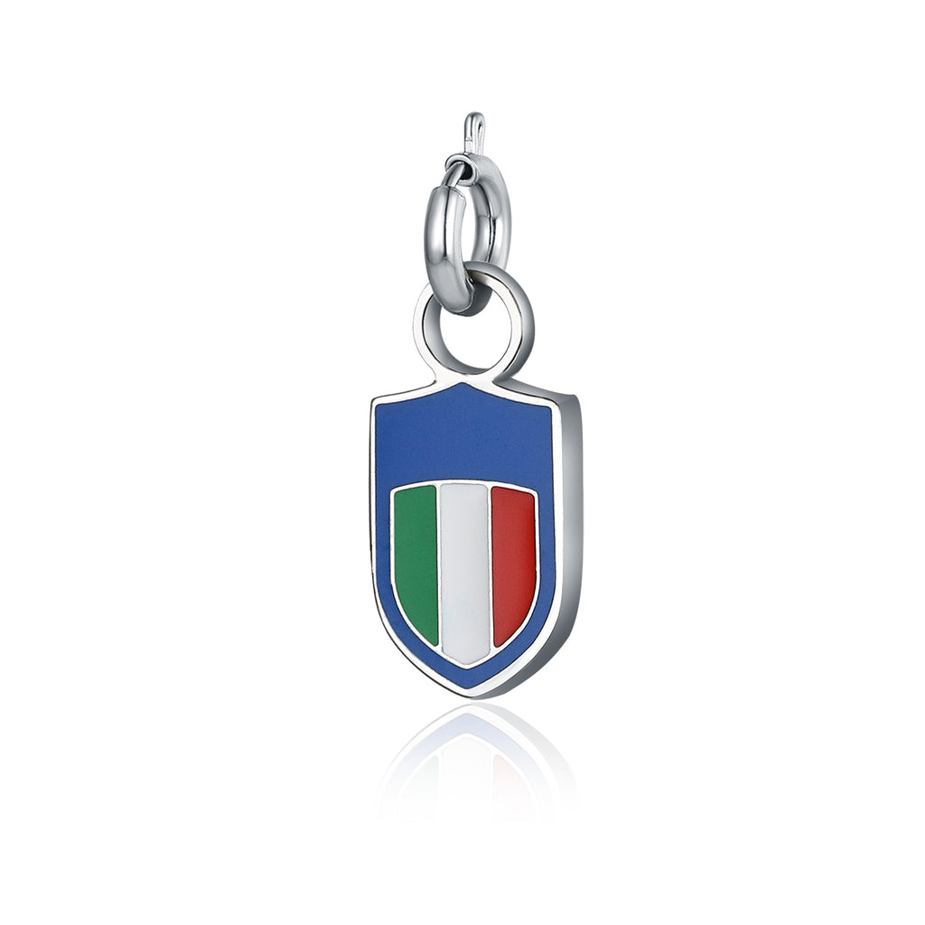 Charm Scudetto Serie A ciondolo in acciaio inox - Brand Gioielli