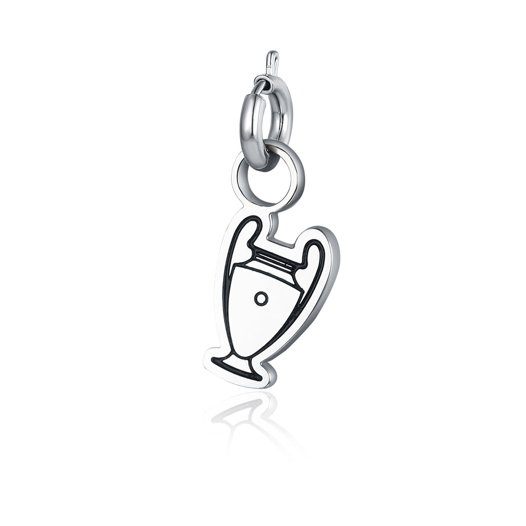 Charm Coppa Campioni Champions ciondolo in acciaio inox - Brand Gioielli