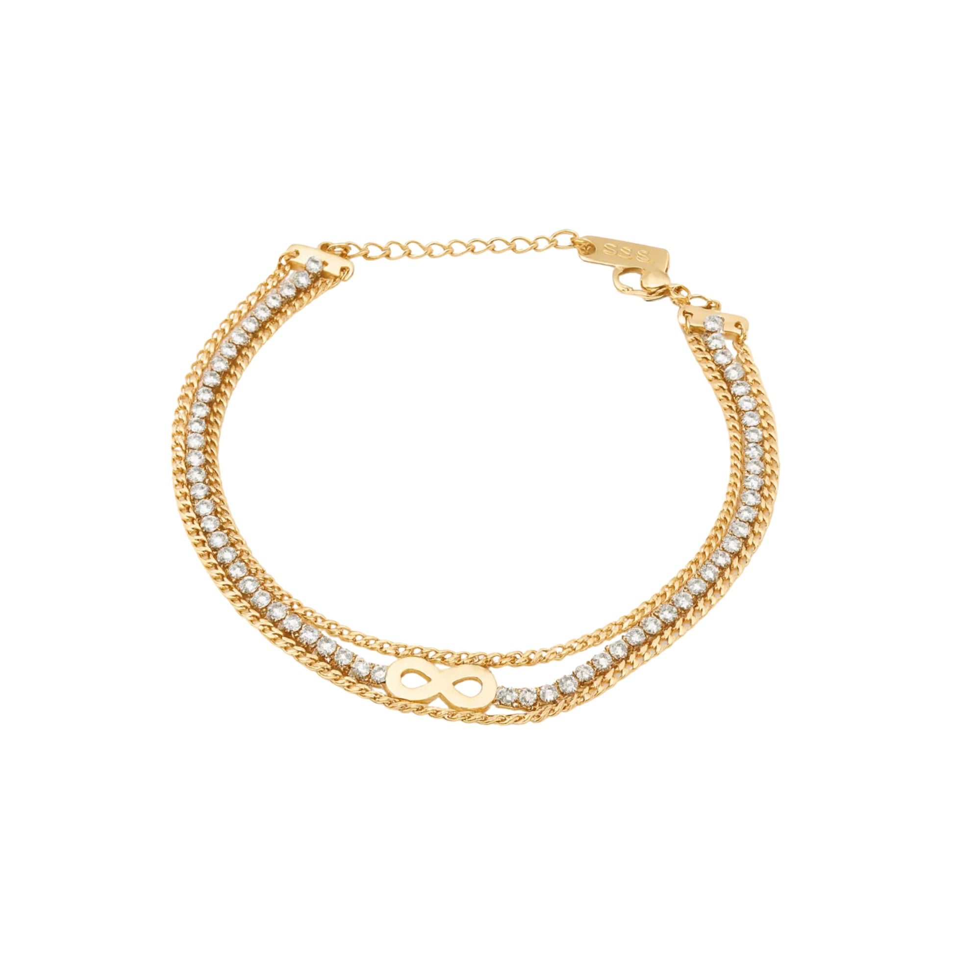 Bracciale Tennis 3 Fili Infinito - Les folies