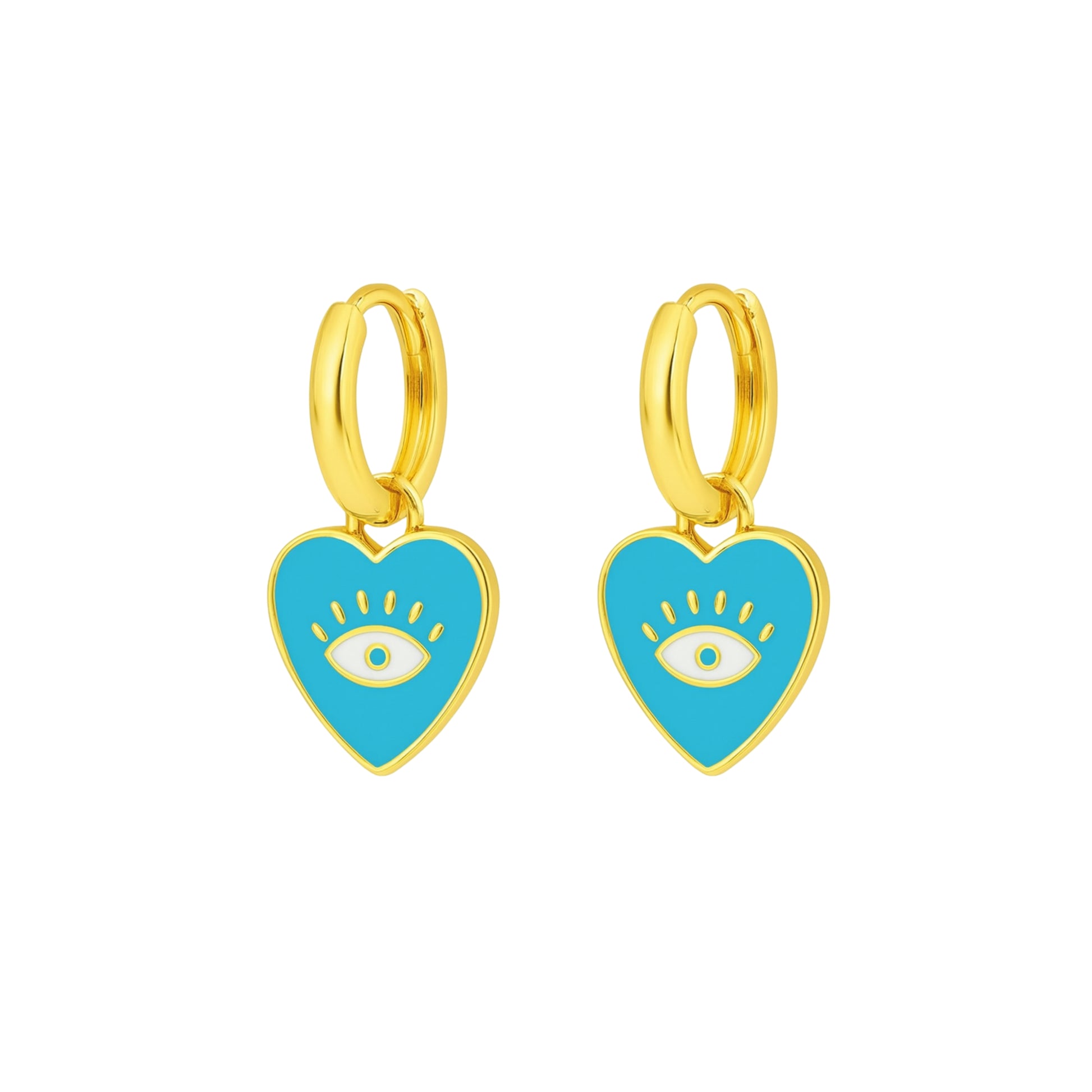 Coppia Di Orecchini_Argento 925 "CUORE OCCHIO MINI"