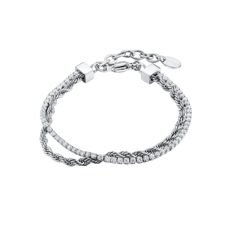 Bracciale Tennis con Catena Corda - Brand Gioielli