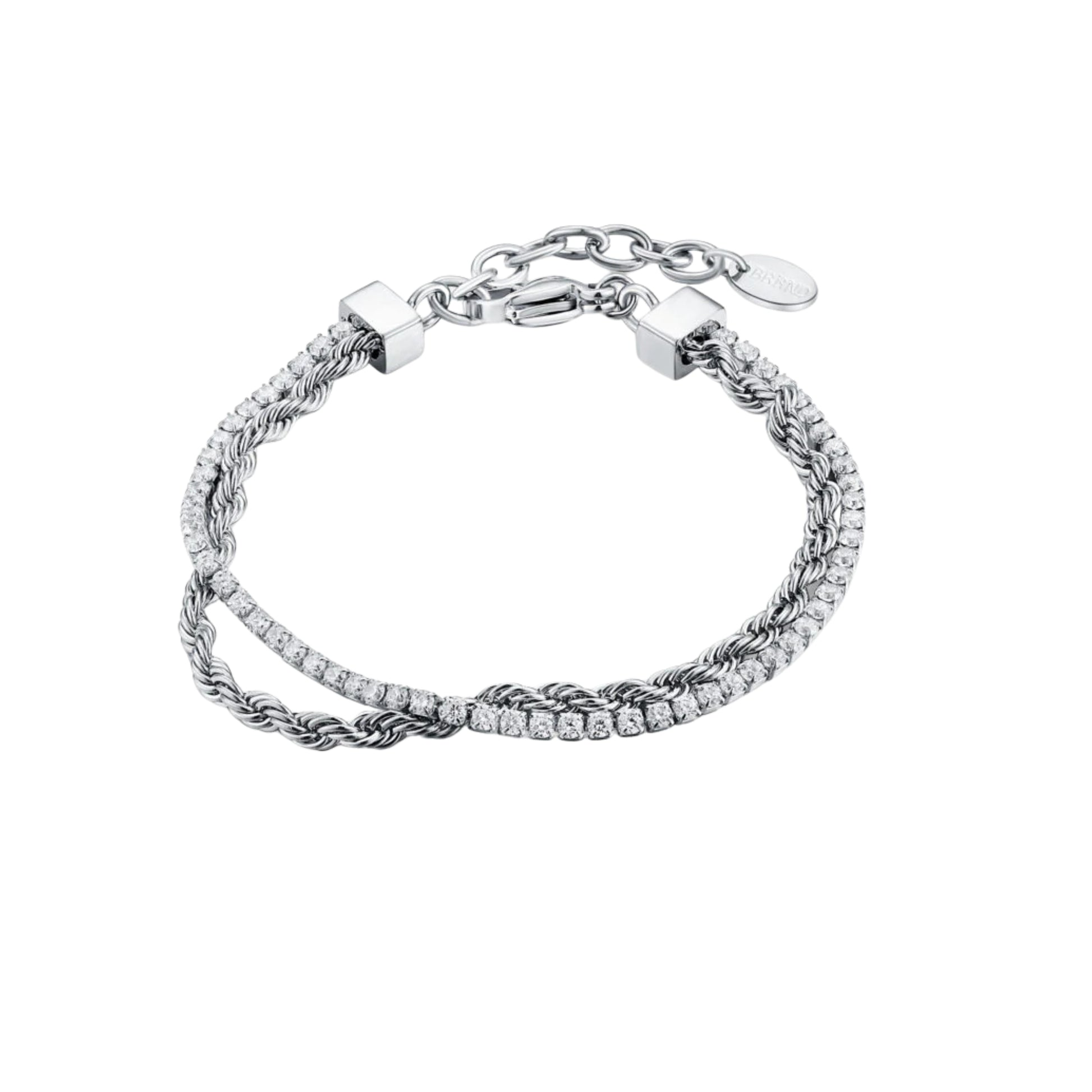 Bracciale Tennis con Catena Corda - Brand Gioielli