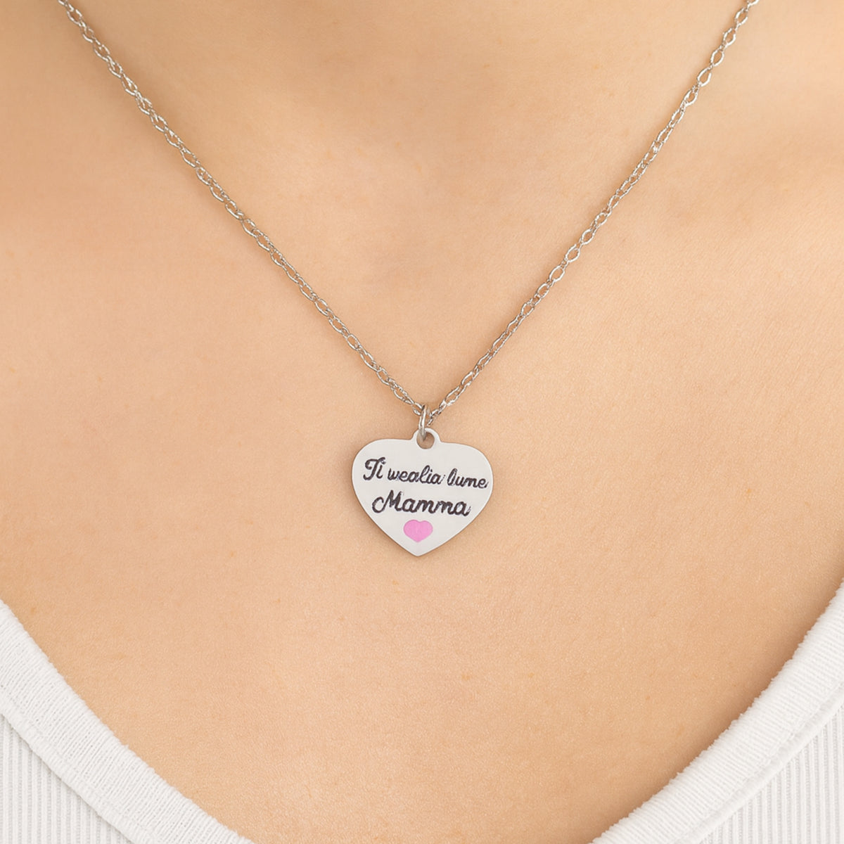 “I Love You Mom” Necklace