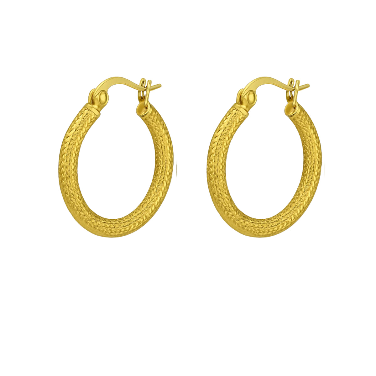 Coppia di Orecchini Cerchio in Acciaio Inox - Les Folies