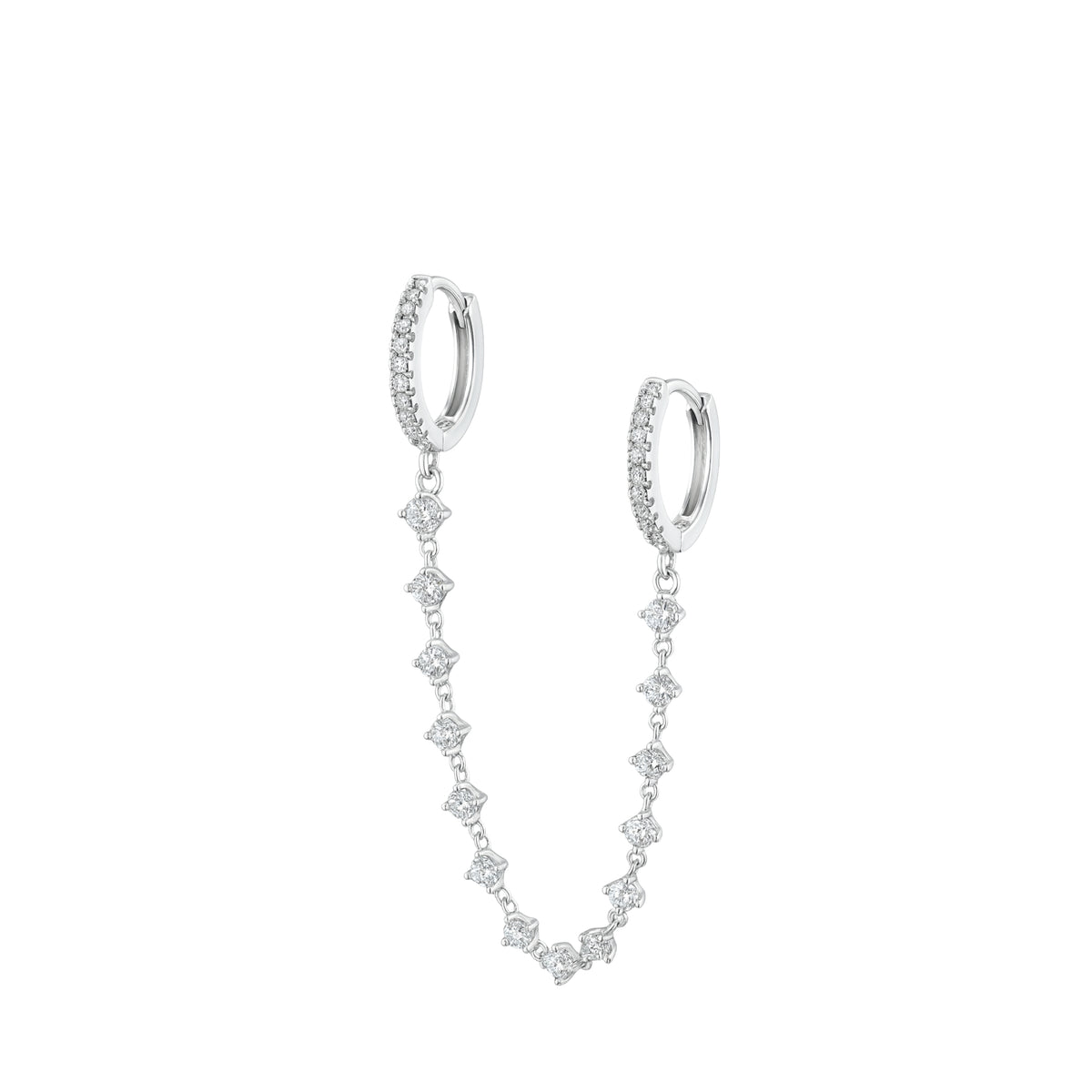 Coppia di Orecchini Catenella in Argento 925 - Les Folies