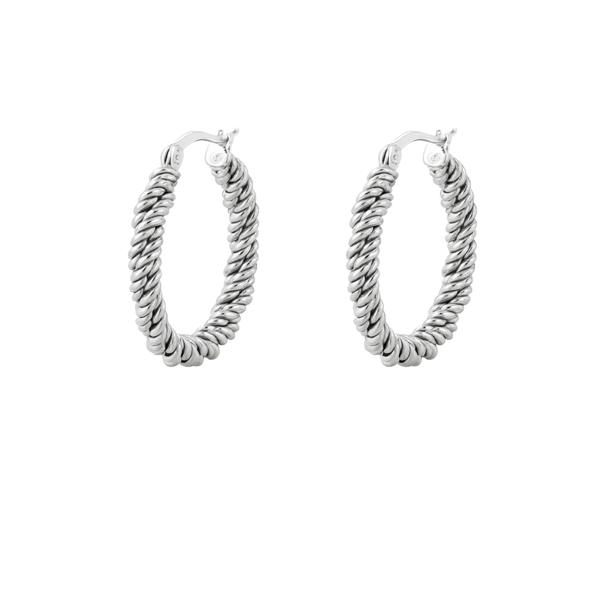 Coppia di Orecchini Cerchio in Acciaio Inox - Les Folies