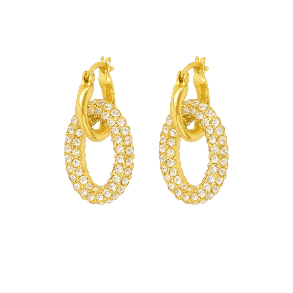 Coppia Di Orecchini_AcciaioInox "CERCHI STRASS"