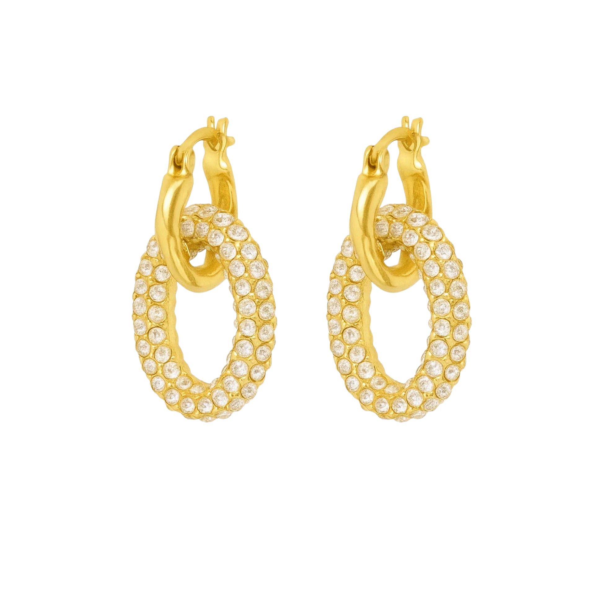Coppia Di Orecchini_AcciaioInox "CERCHI STRASS"