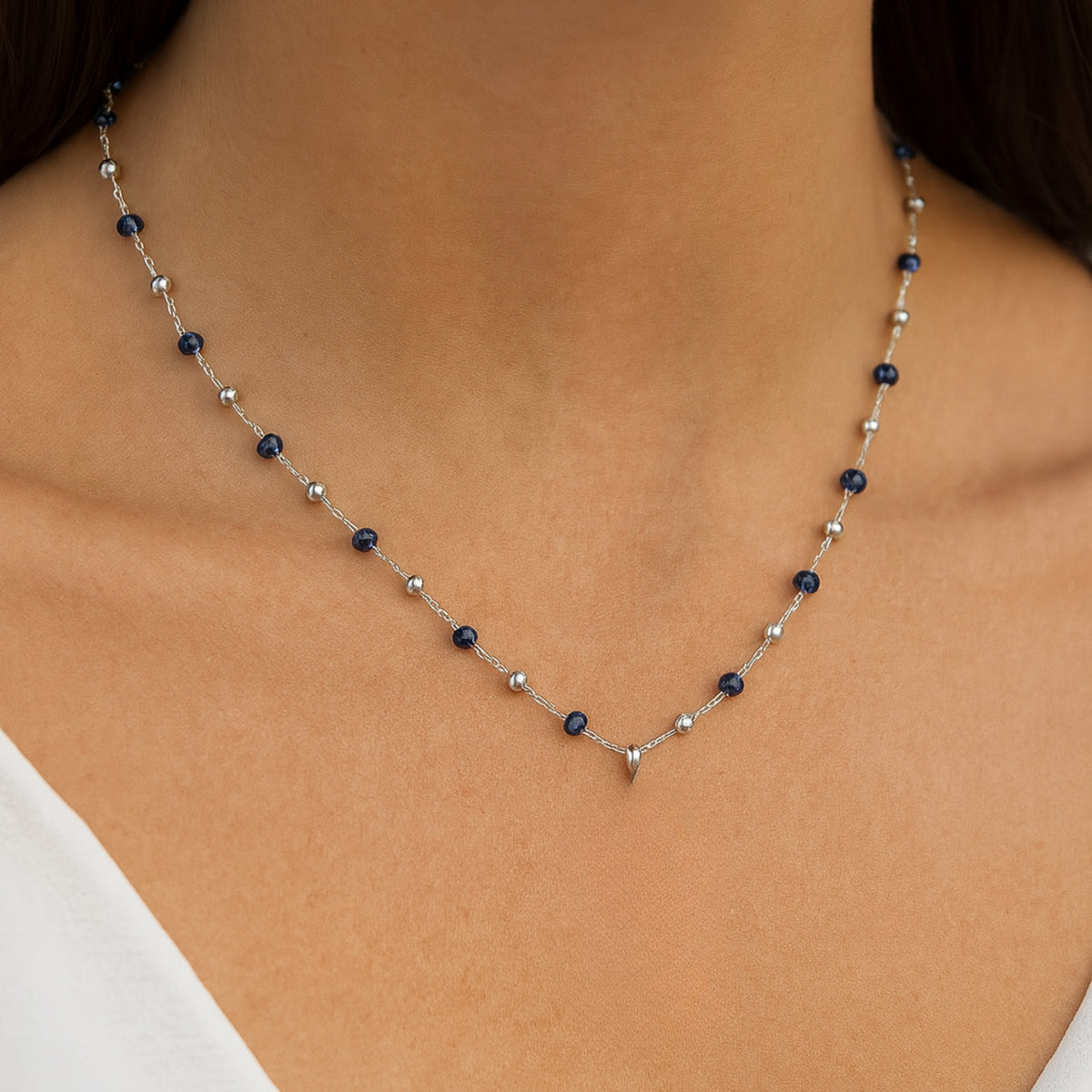 Collana Cristalli in Acciaio Inox - Brand Gioielli
