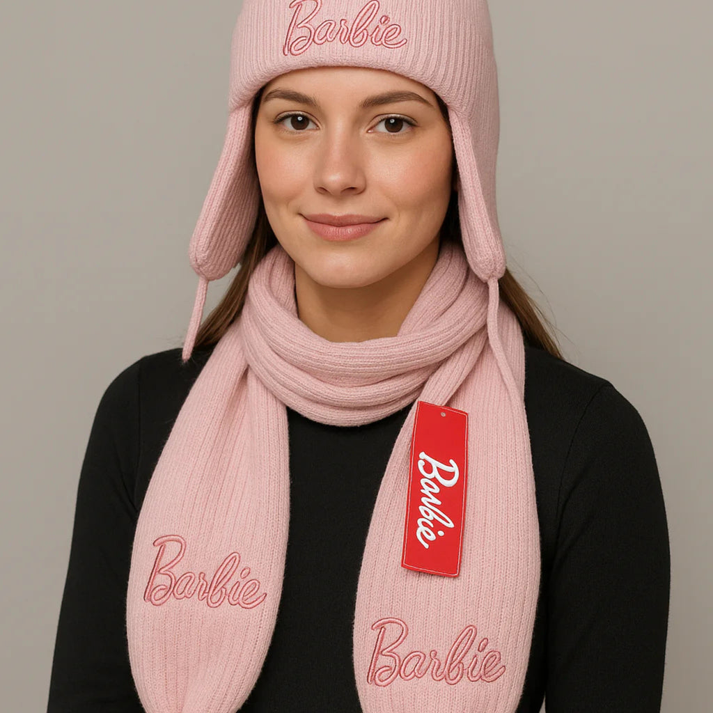 Set Cappello e Sciarpa Pompon - Barbie