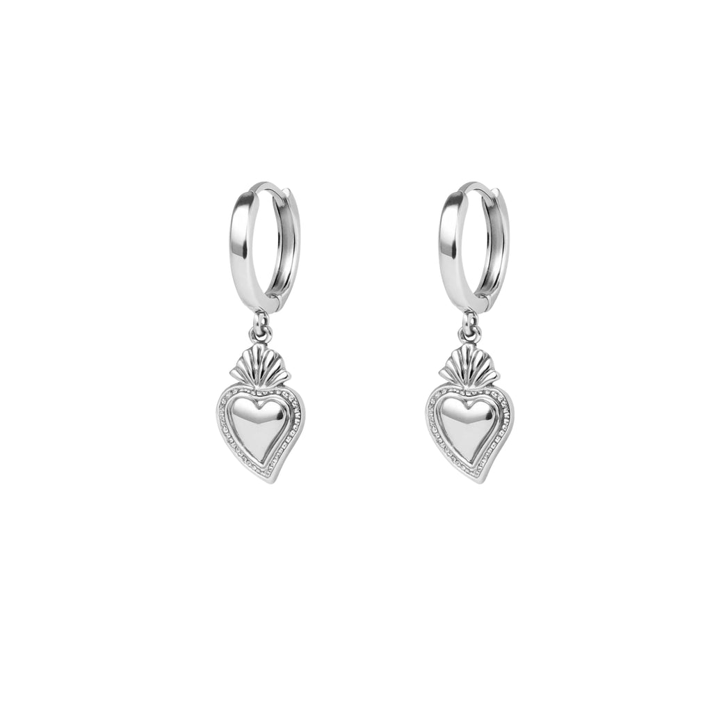 Coppia Di Orecchini_Argento 925 "SACRO CUORE"