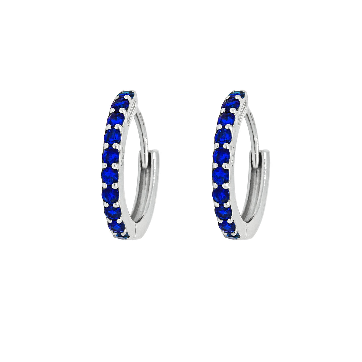 Coppia di Orecchini Blu in Argento 925 - Les Folies