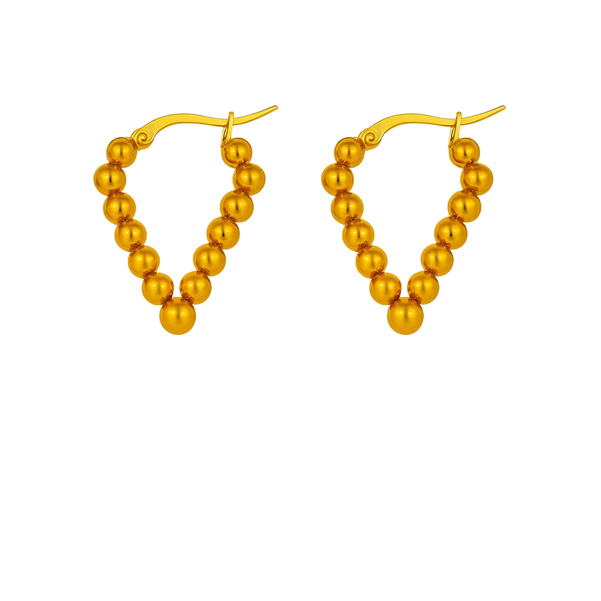 Coppia di Orecchini Sferico in Acciaio Inox - Les Folies