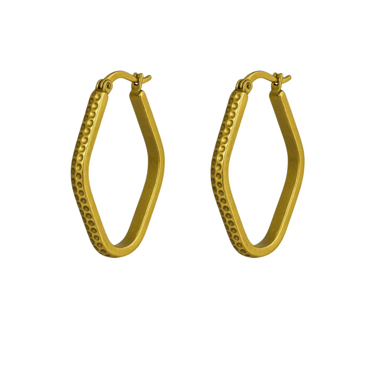 Coppia di Orecchini Rombo in Acciaio Inox - Les Folies