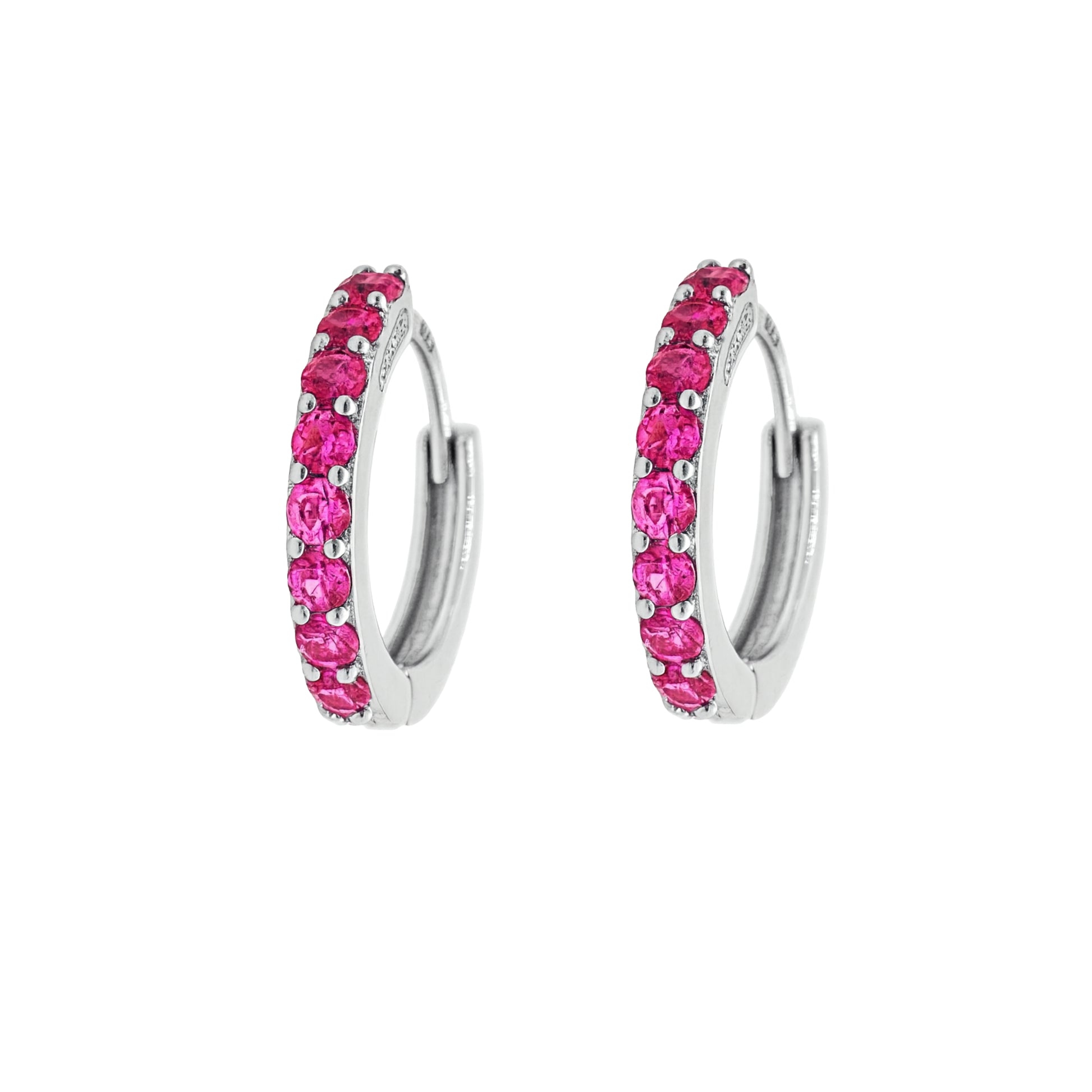 Coppia Di Orecchini_Argento 925 "FUCSIA"