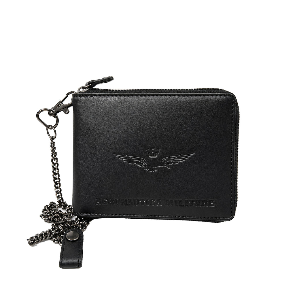 Portafoglio Aeronautica Militare AM243 Eagle in Vera Pelle con catena