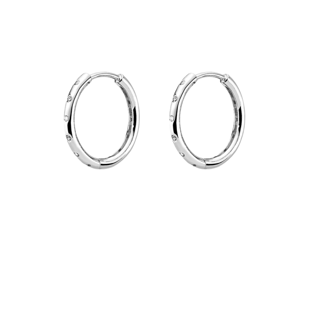 Coppia di Orecchini Crystal in Argento 925 - Les Folies