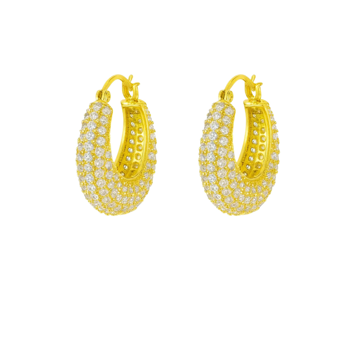 Coppia di Orecchini Cerchio Luce in Acciaio Inox - Les Folies