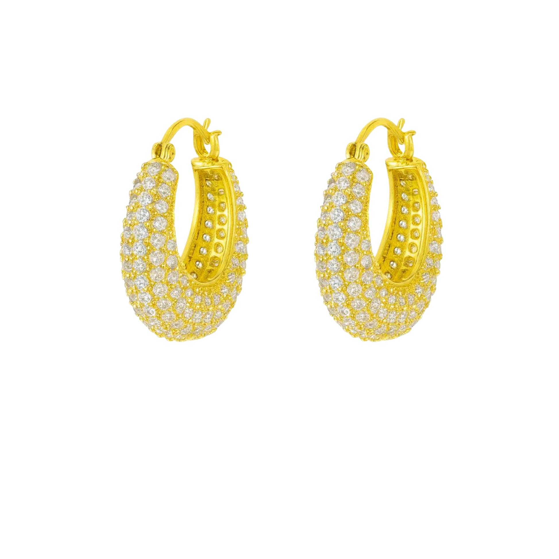 Coppia Di Orecchini_AcciaioInox "CERCHIO STRASS"