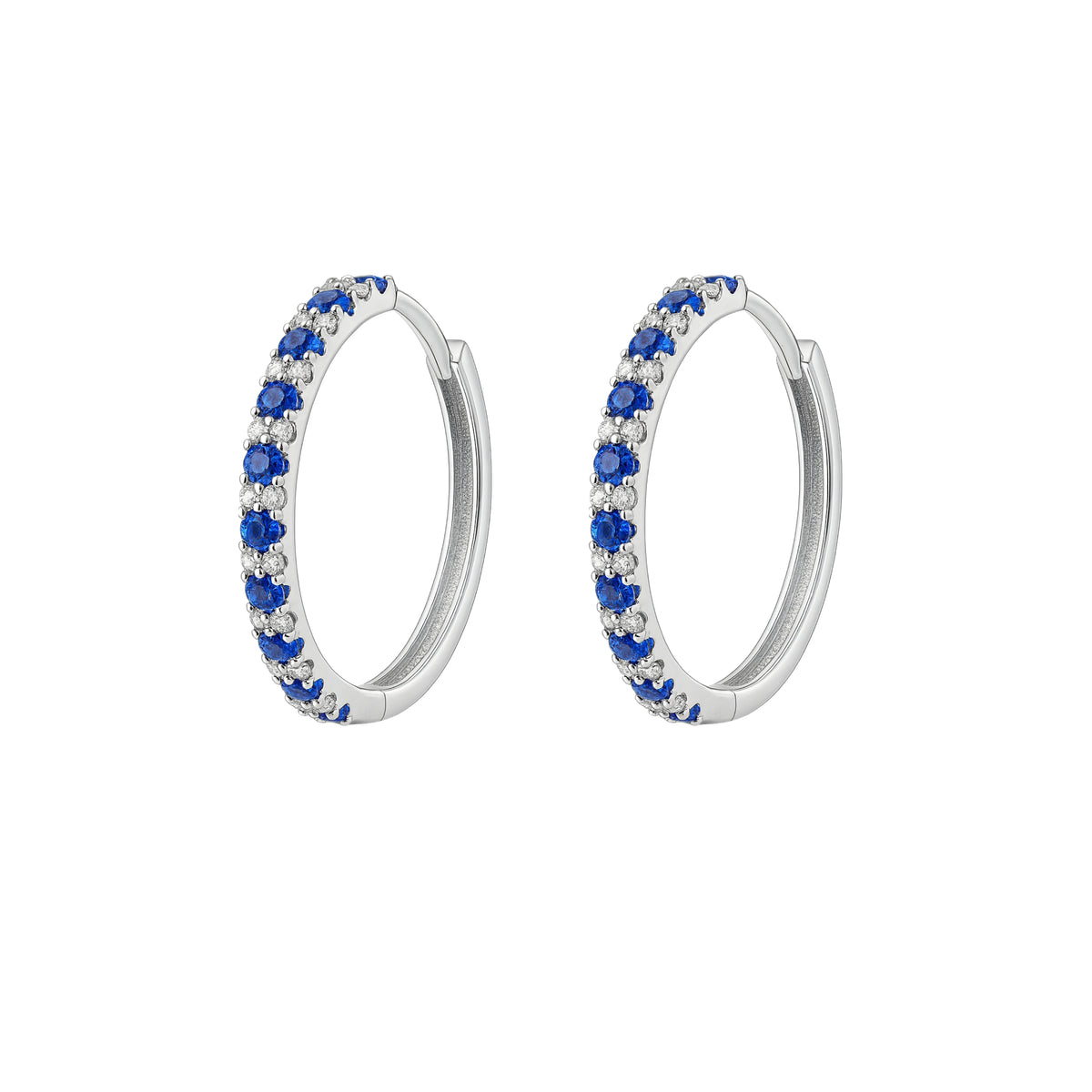 Coppia di Orecchini Blu in Argento 925 - Les Folies