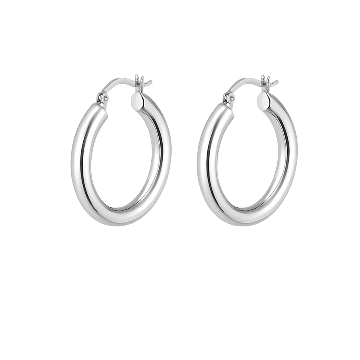Coppia di Orecchini Cerchio in Acciaio Inox - Les Folies