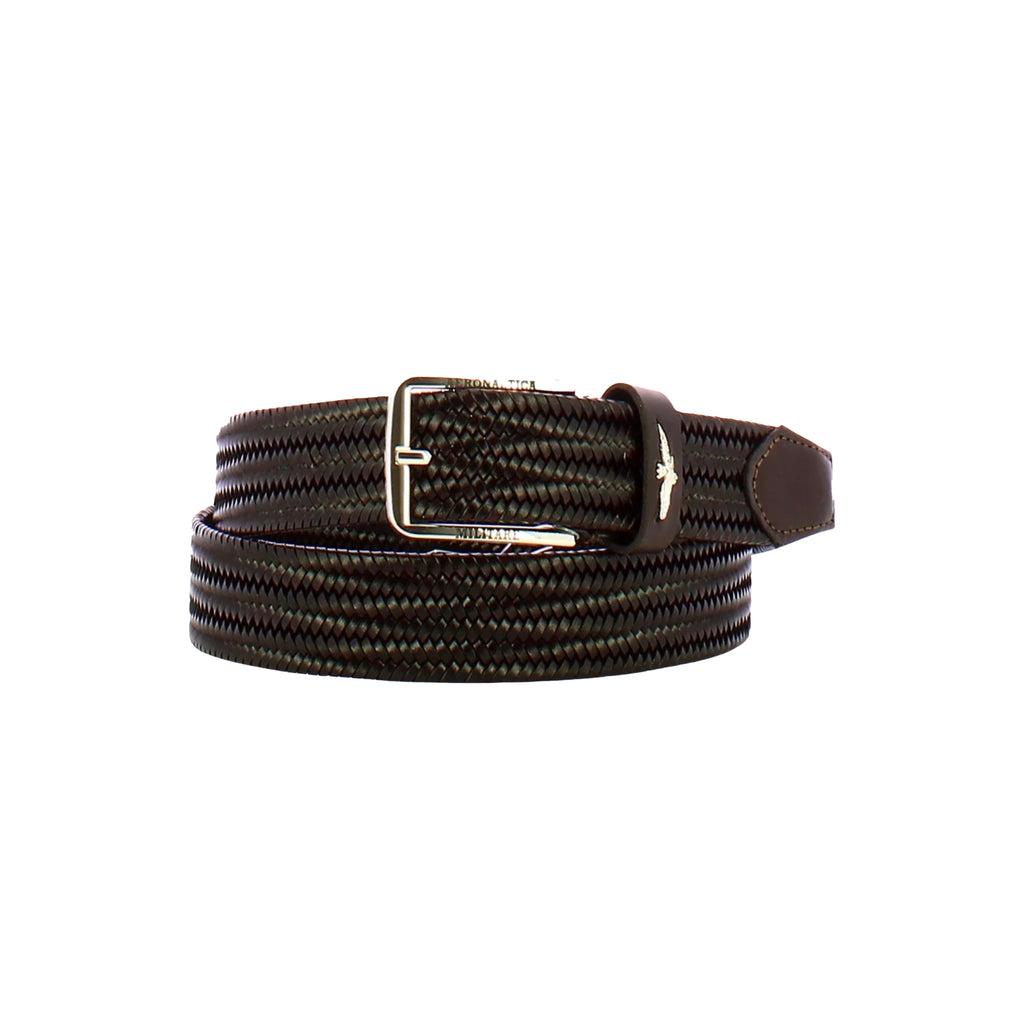 Cintura Uomo Elastica Aeronautica Militare AM416 in Vera Pelle