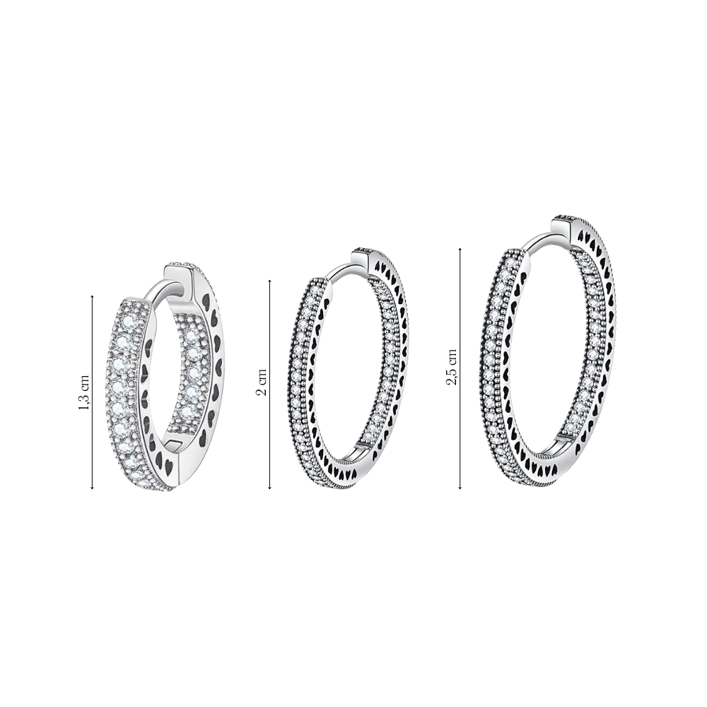 Coppia di Orecchini Crystal in Argento 925 - Les Folies