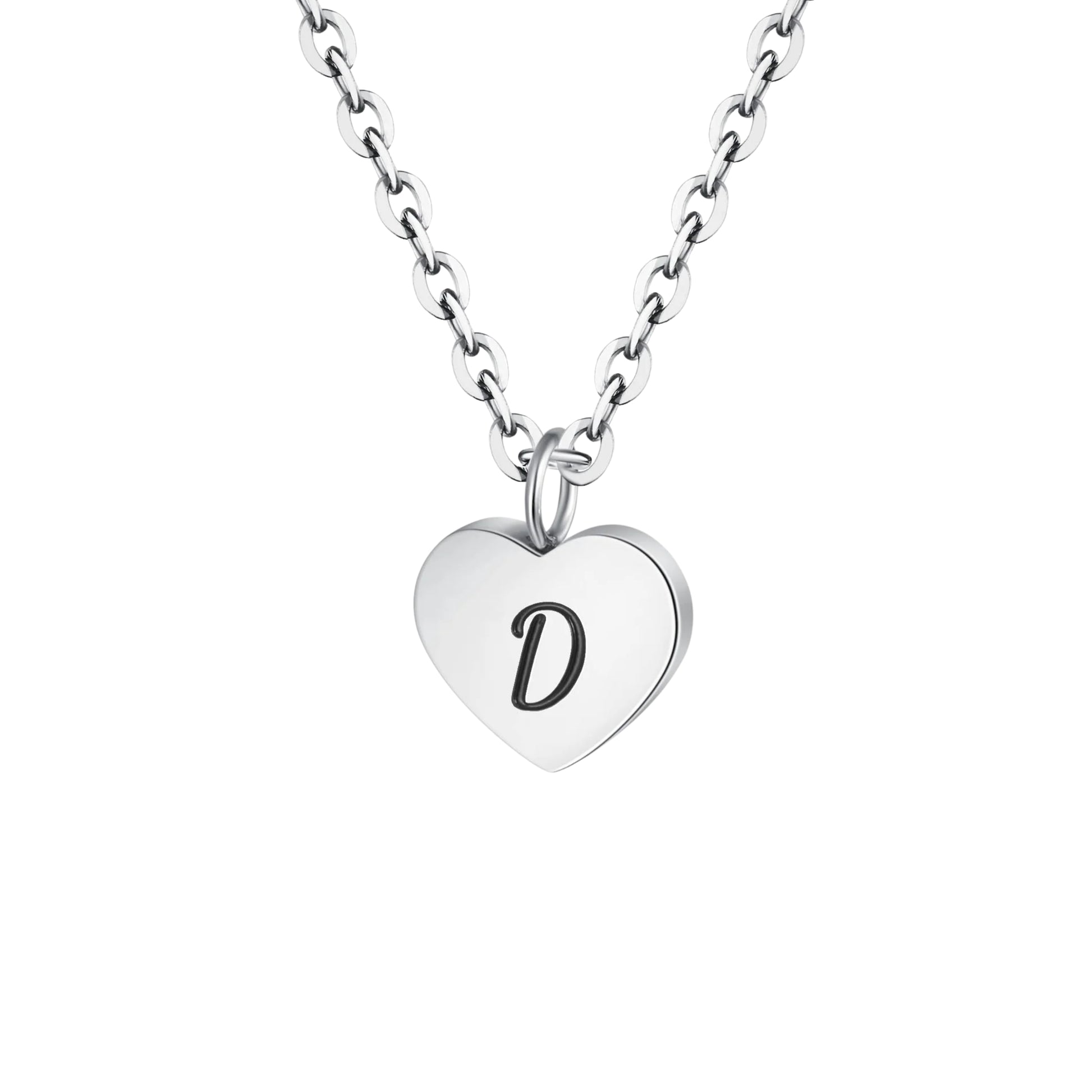 Heart letter necklace