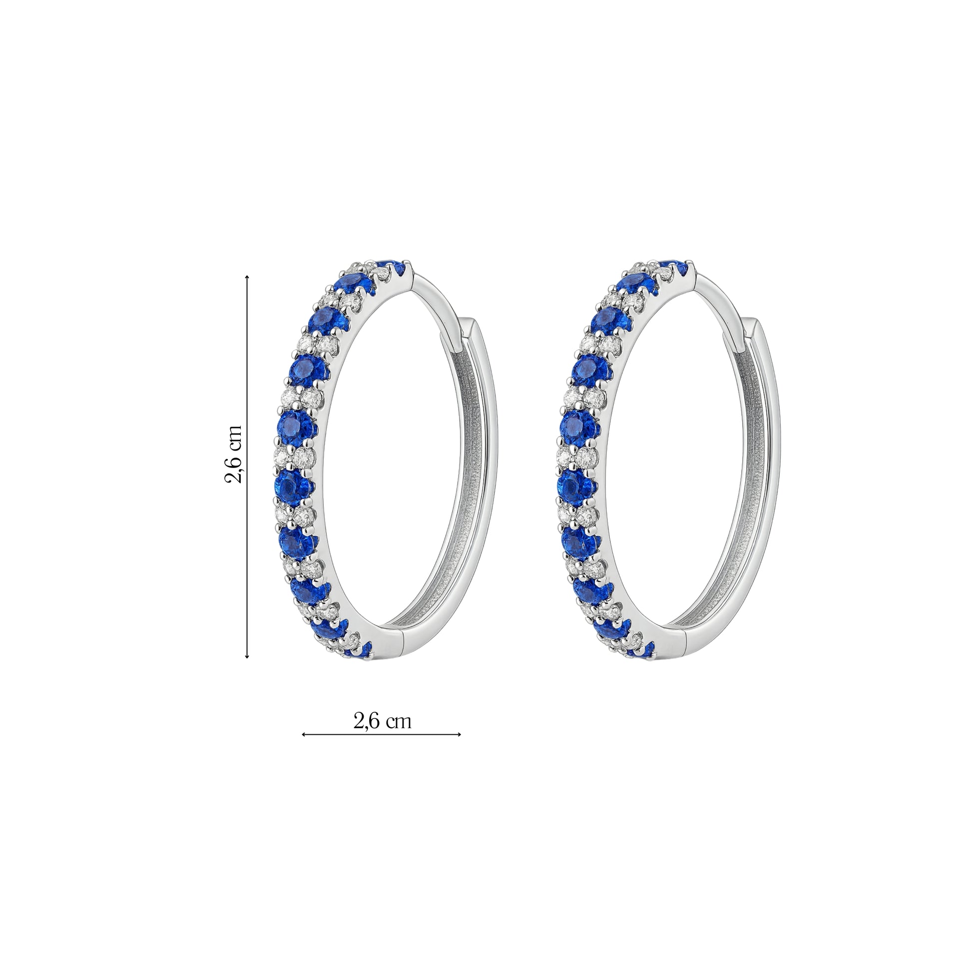 Coppia Di Orecchini_Argento 925 "BLU"