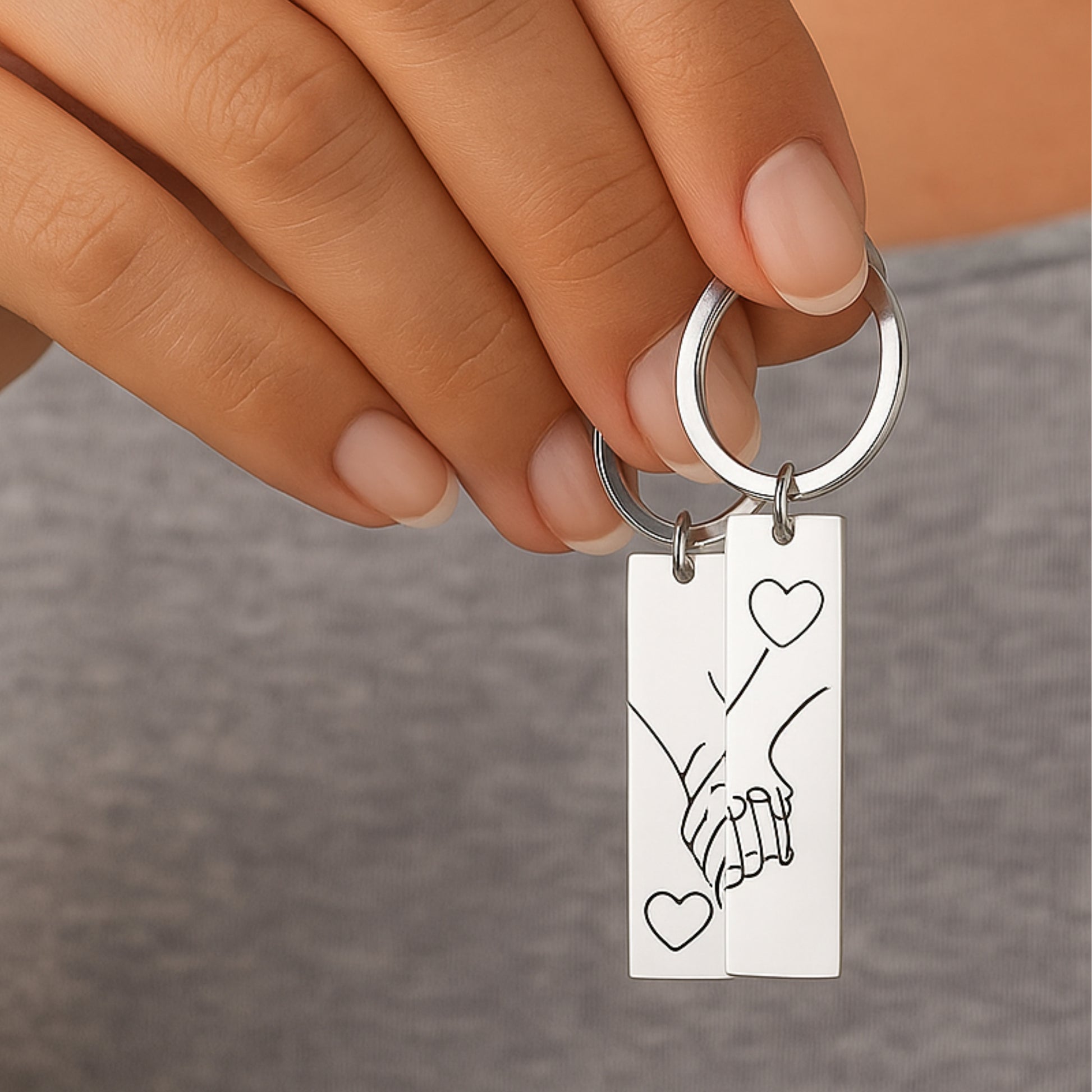 Portachiavi di coppia Mano per mano - Les Folies