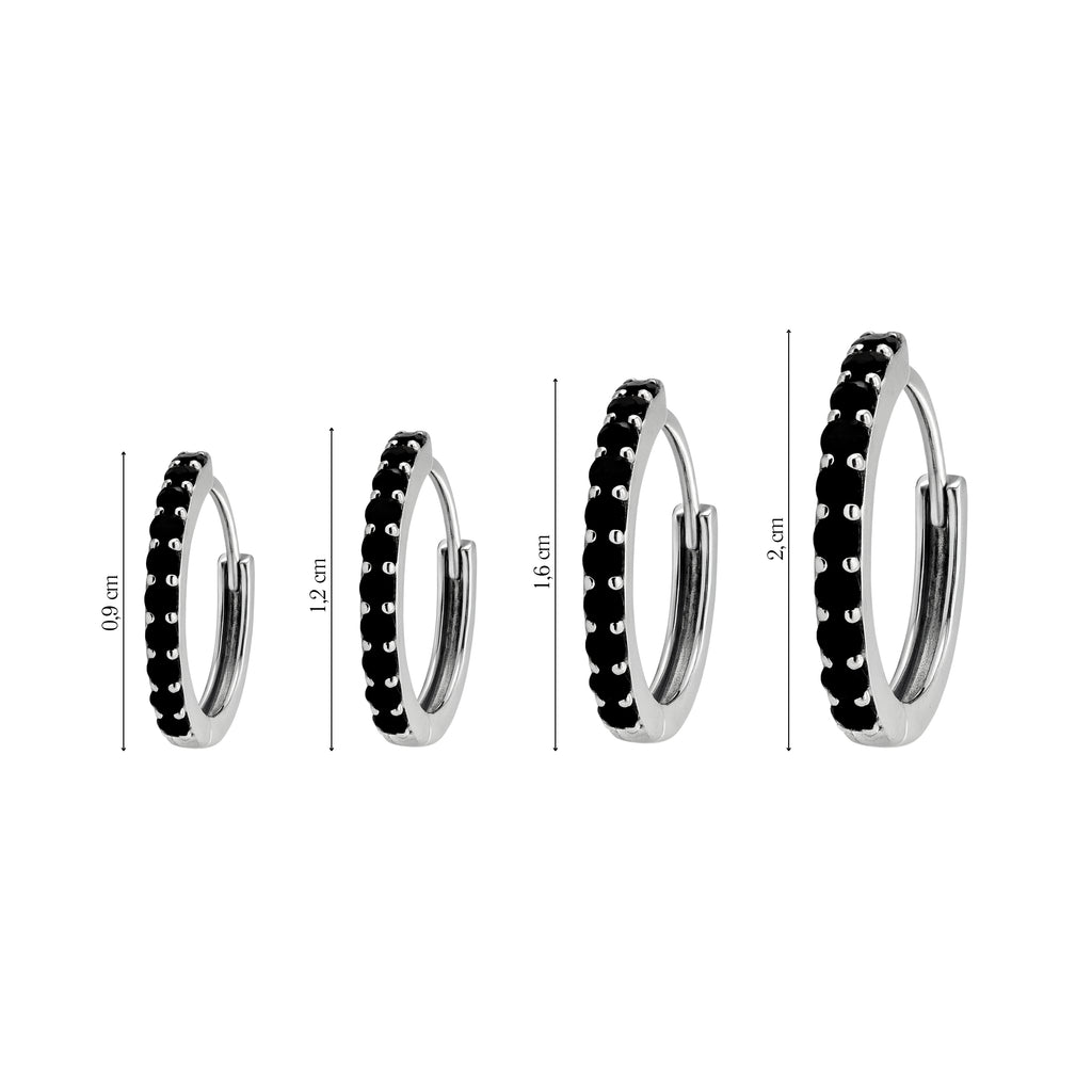 Coppia Di Orecchini_Argento 925 "NERO"