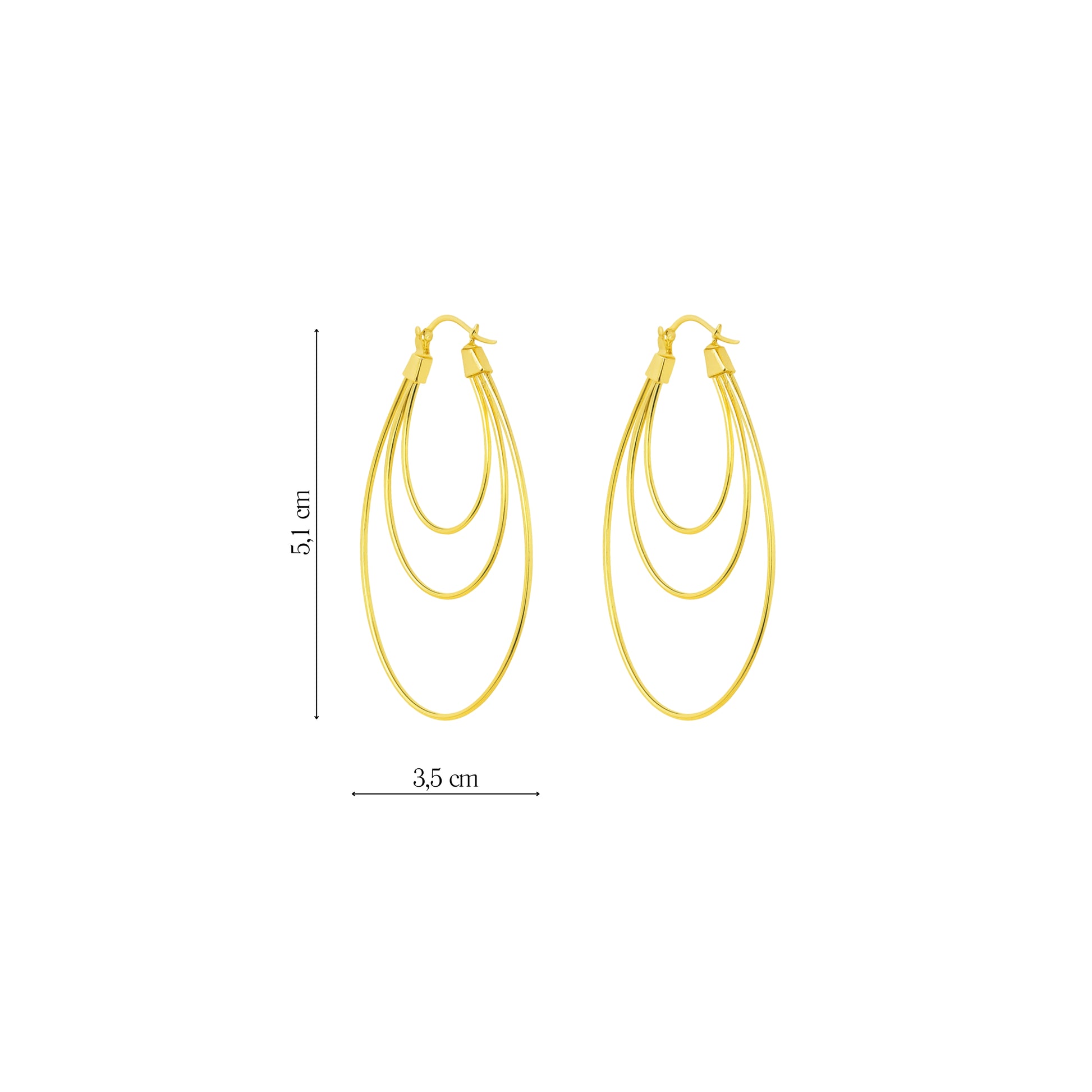Coppia Di Orecchini_AcciaioInox "TRIS"