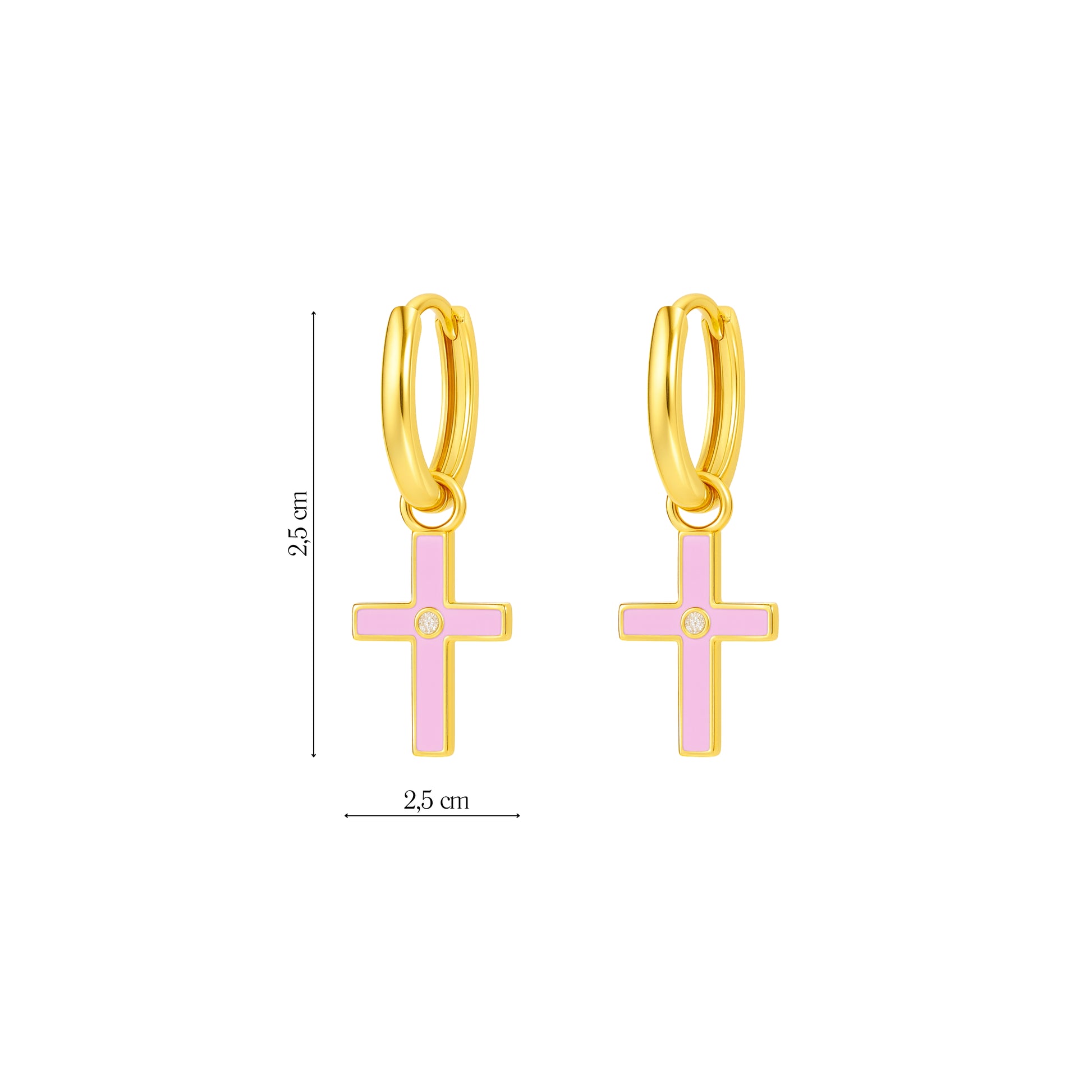 Coppia Di Orecchini_Argento 925 "CROCE"