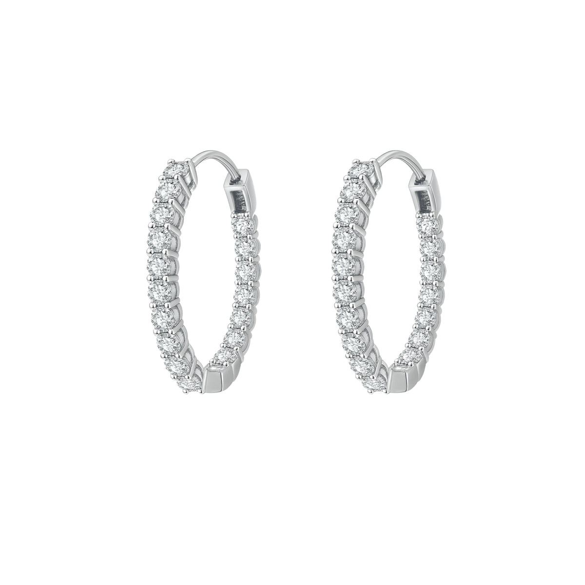 Coppia di Orecchini Crystal in Argento 925 - Les Folies