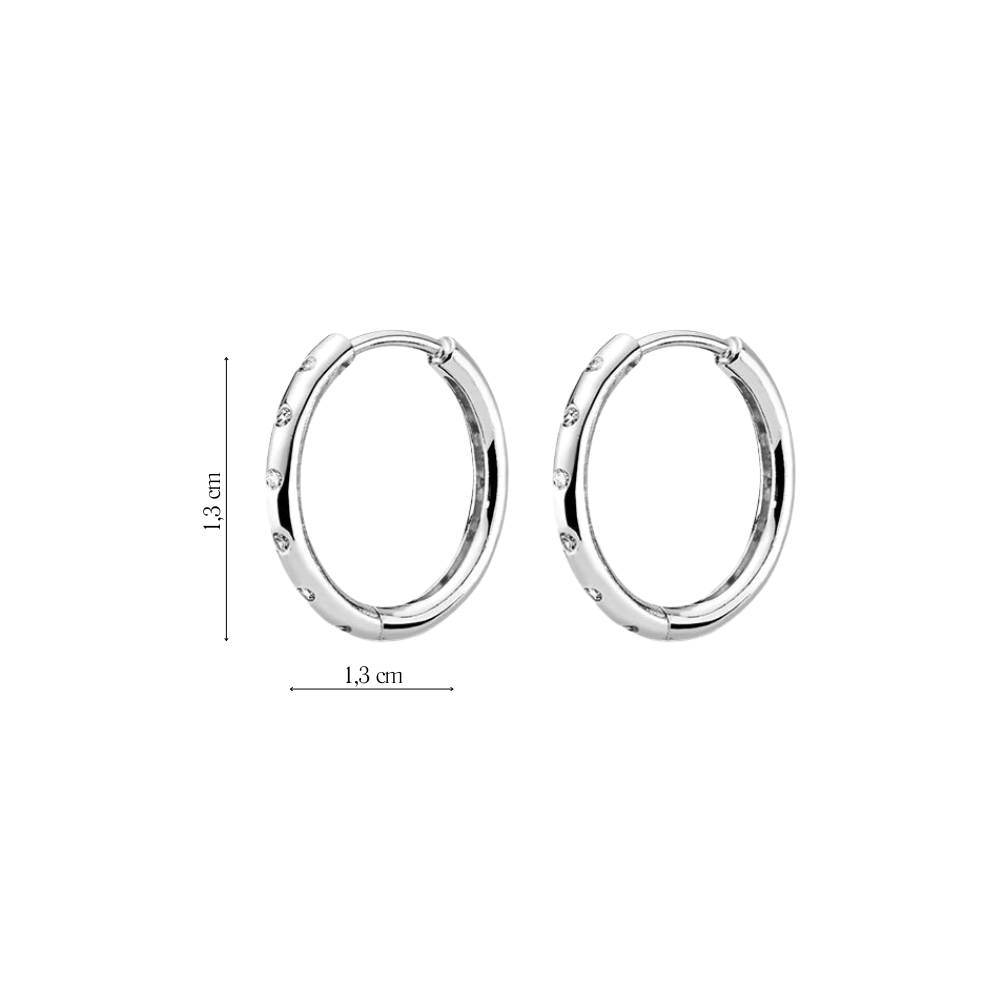 Coppia di Orecchini Crystal in Argento 925 - Les Folies