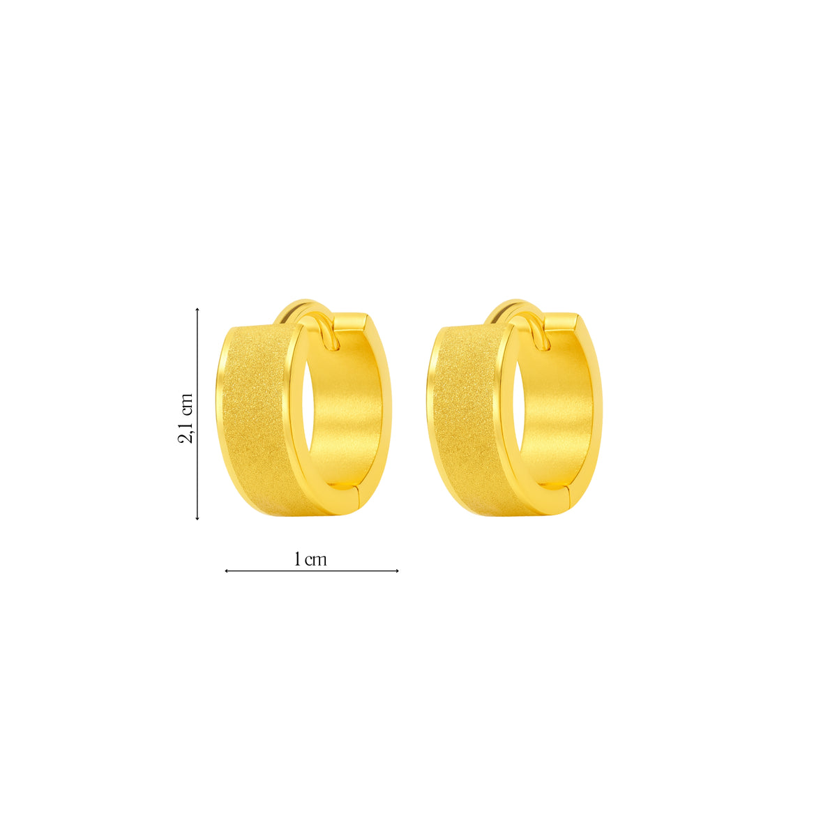 Coppia di Orecchini Cerchio in Acciaio Inox - Les Folies