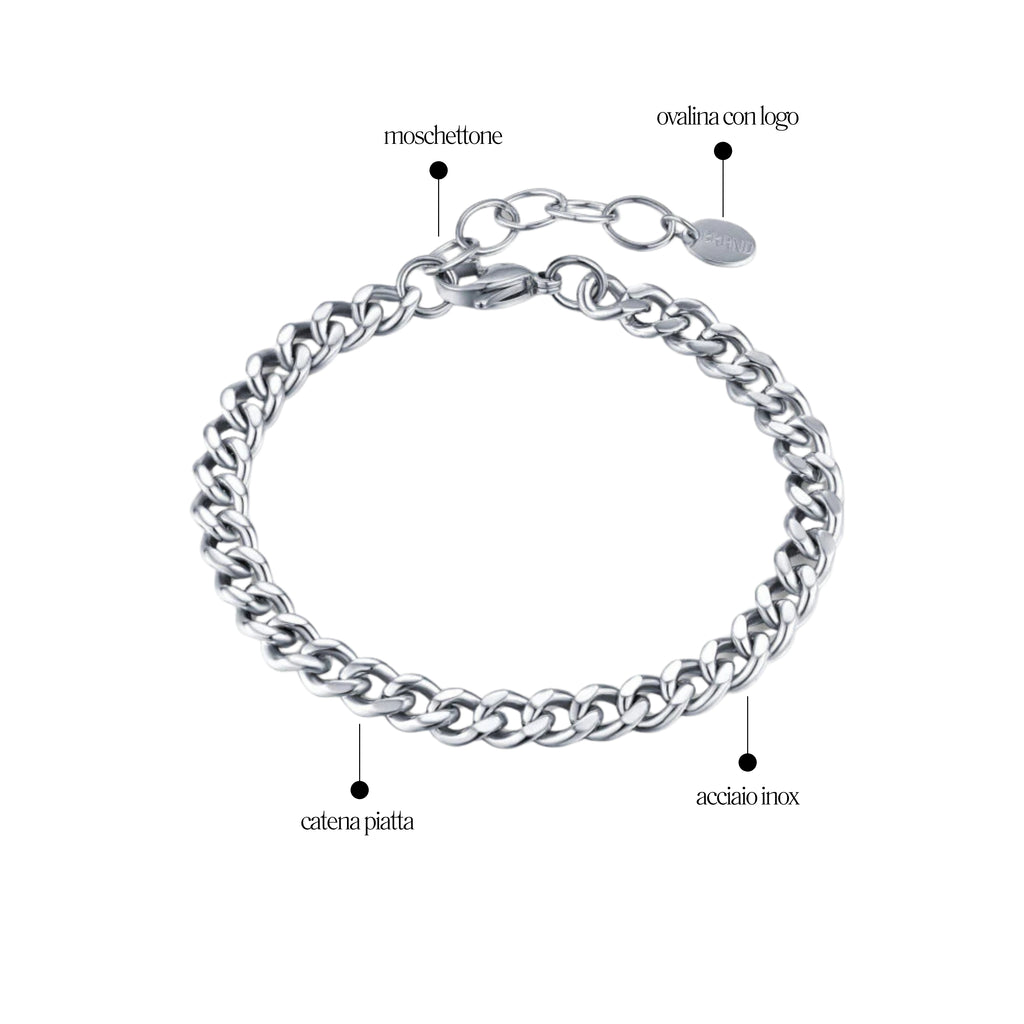 Bracciale Grumetta Piatta 5mm Urban - Brand Gioielli