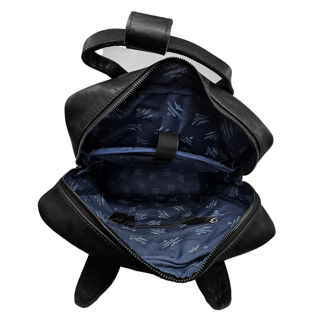 Zaino Porta PC Aeronautica Militare AM352 Vintage in Vera Pelle