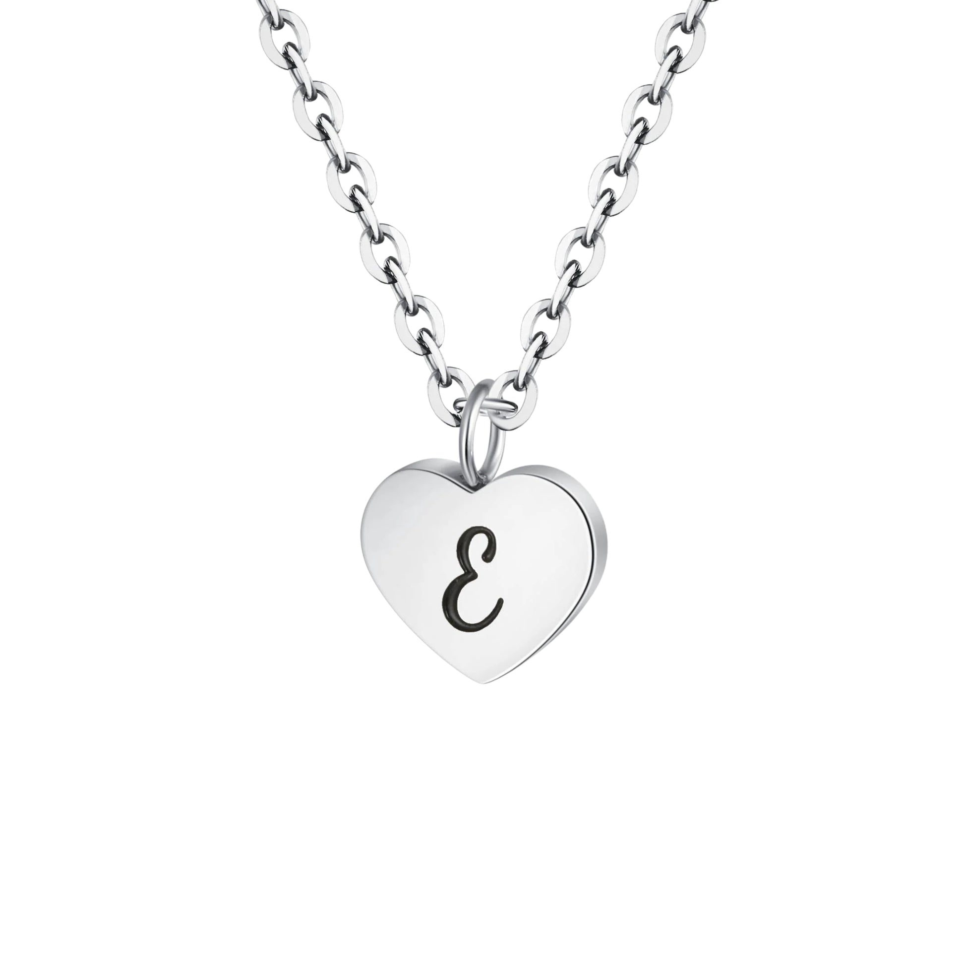Heart letter necklace