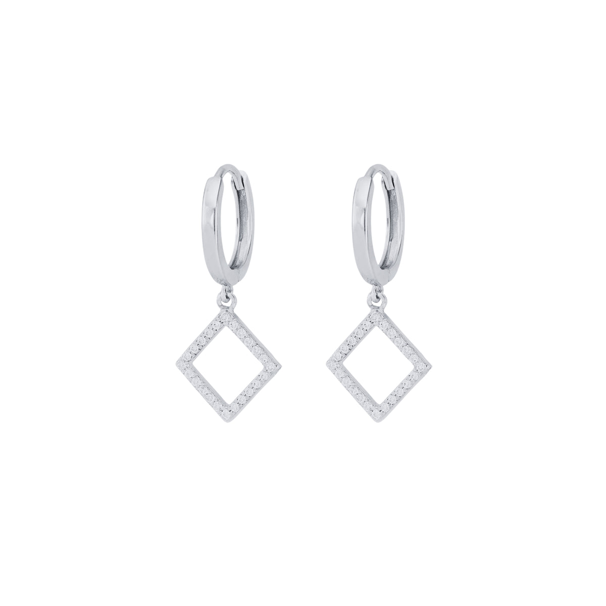 Coppia Di Orecchini_Argento 925 "ROMBO"