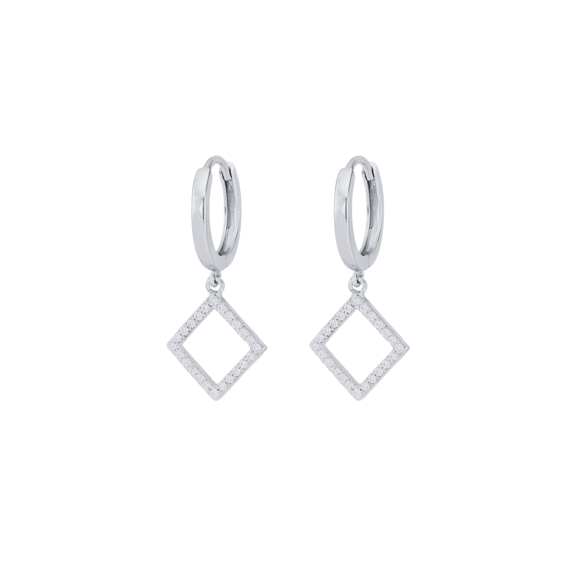 Coppia Di Orecchini_Argento 925 "ROMBO"