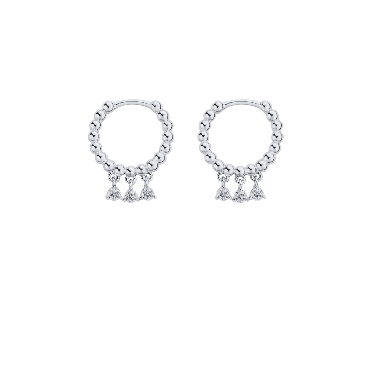Coppia di Orecchini Goccia in Argento 925 - Les Folies