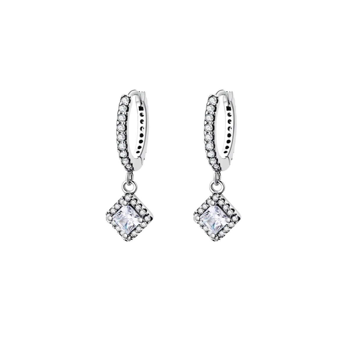 Coppia di Orecchini Rombo in Argento 925 - Les Folies
