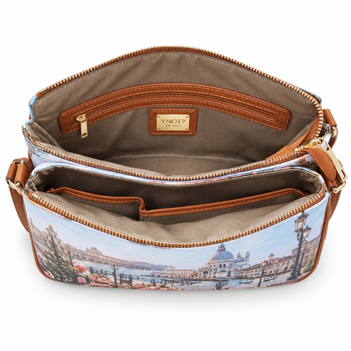 Borsa a tracolla Ynot Yes bag stampa Londra