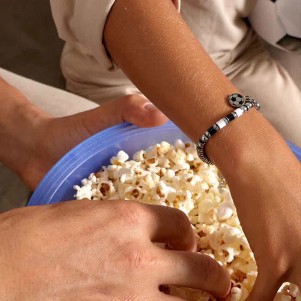 Bracciale Bianco Nero Misura Uomo - Brand Gioielli