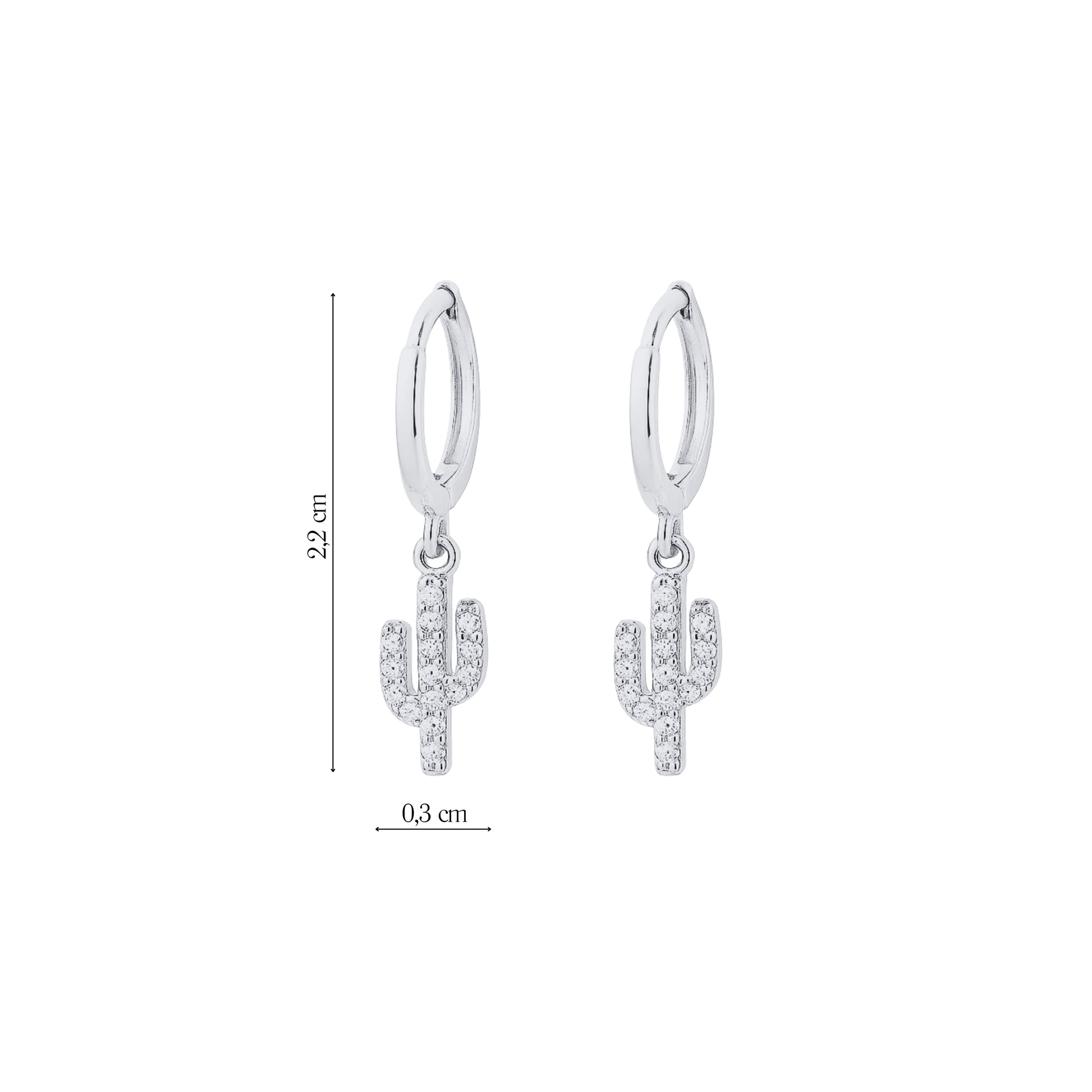 Coppia Di Orecchini_Argento 925 "CACTUS"