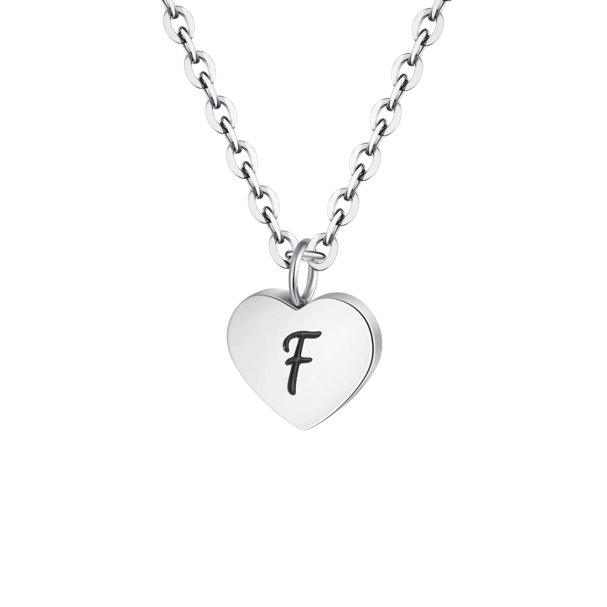 Heart letter necklace